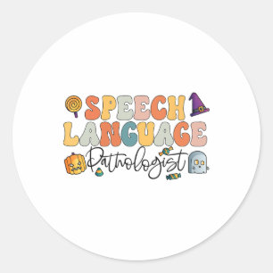 Adesivo Linguagem de Fala Patologia de Fala Halloween Tera