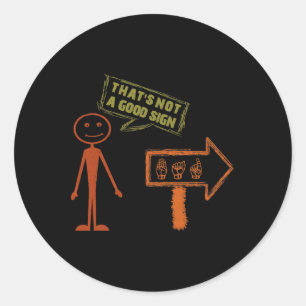 Adesivo Linguagem de Sinais ASL American Fala Consciência 