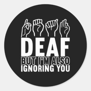 Adesivo linguagem de sinais de consciência Linguagem de si