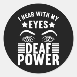 Adesivo linguagem de sinais de consciência Linguagem de si