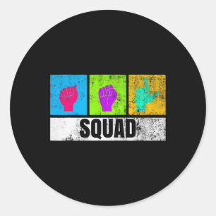 Adesivo Linguagem De Sinais De Mão Para Orgulho Surdo E Aw