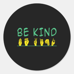 Adesivo Linguagem de Sinal de Asl Anti-bullying