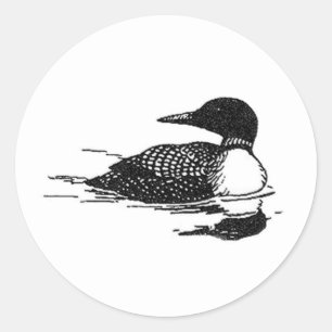 Adesivo Linha arte do mergulhão-do-norte