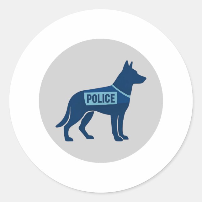 Adesivo Linha Azul Fina Cachorro (Frente)