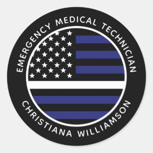 Adesivo Linha branca fina personalizada Sinalizador EUA EM