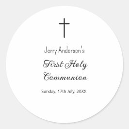 Adesivo Linha católica de primeira comunhão simples QR mín