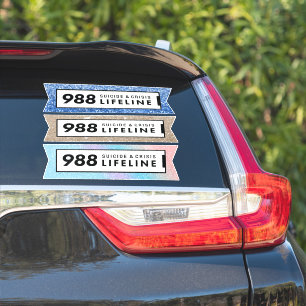 Adesivo Linha de crise suicida 988