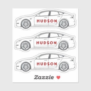 Adesivo Linha de desenho de carro/veículo elétrico design