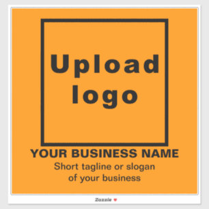 Adesivo Linha de Negócios em Orange Large Square Vinyl