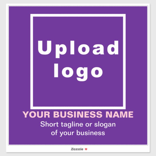 Adesivo Linha de negócios em vinil quadrado grande roxo (Folha)