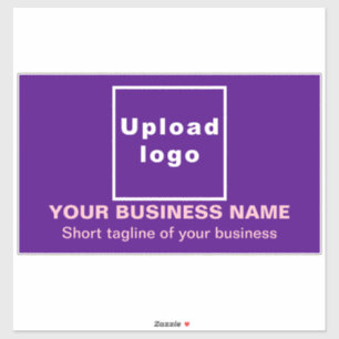 Adesivo Linha de negócios no retângulo grande roxo Vinil