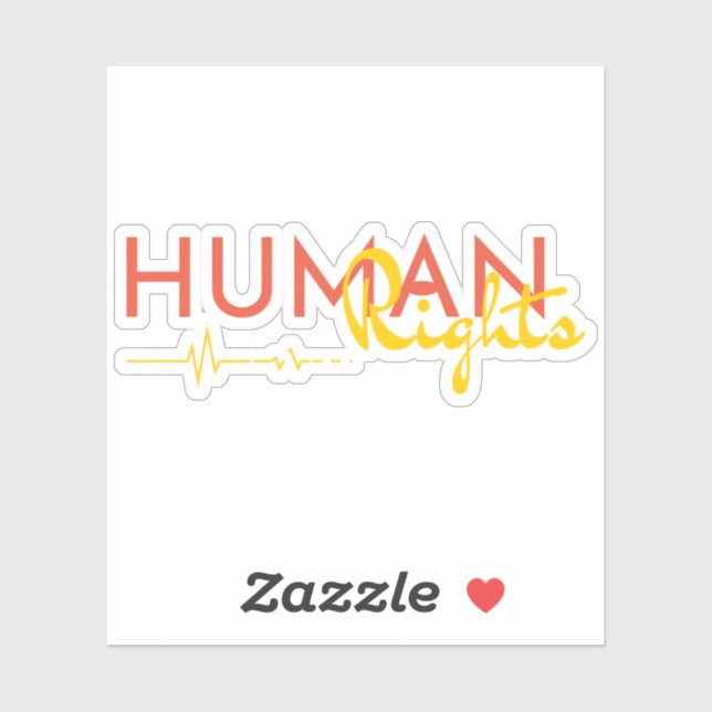 Adesivo Linha de vida dos direitos humanos (Folha)