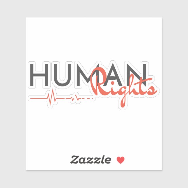 Adesivo Linha de vida dos direitos humanos (Folha)