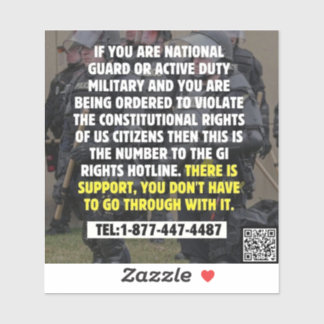 Adesivo Linha direta de direitos GI