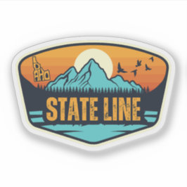 Adesivo Linha do Estado, Idaho