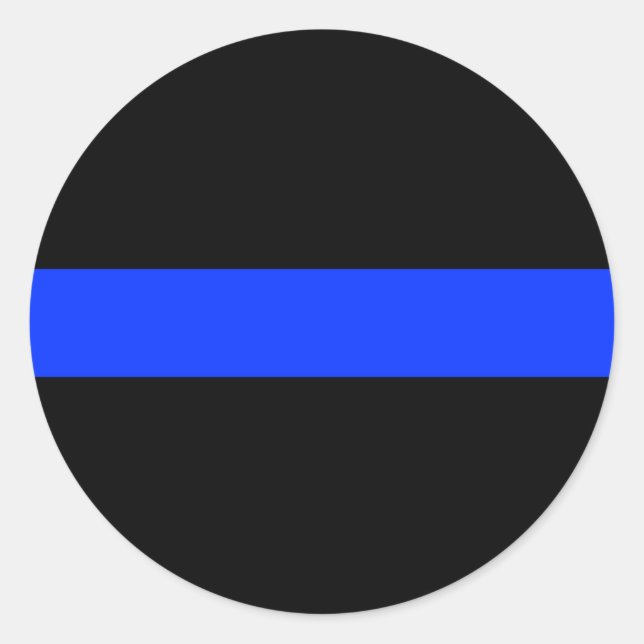 Adesivo Linha fina azul policial (Frente)