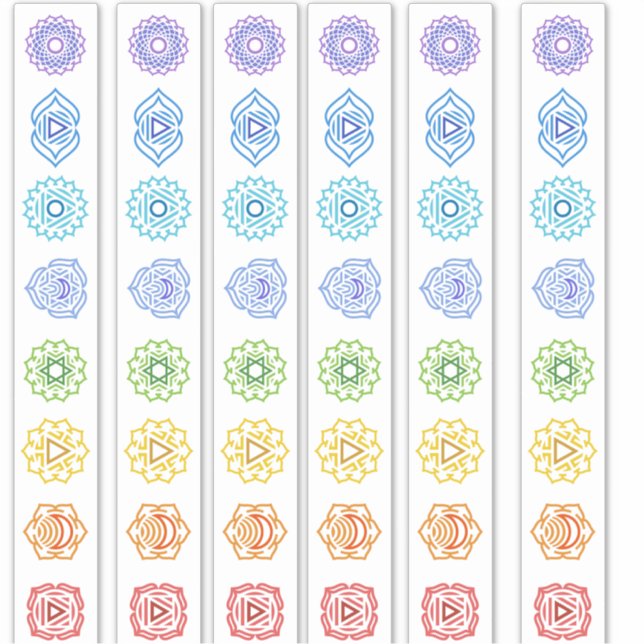 Adesivo Linha Kundalini Chakra (Frente)