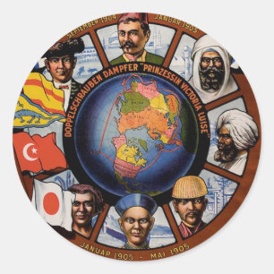 Adesivo Linha poster de Hamburgo Amerika