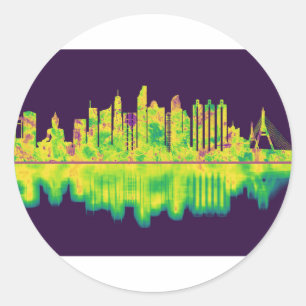 Adesivo Linha Skyline da Tailândia Bangkok