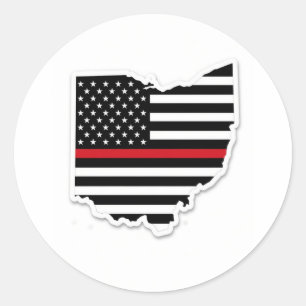 Adesivo Linha Vermelha Fina Ohio