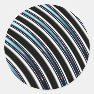 Adesivo Linhas curvadas perto acima de um Fractal