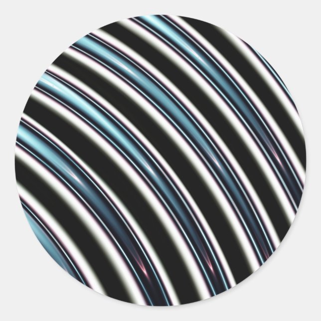 Adesivo Linhas Curvas Fecham-Se Fractais (Frente)