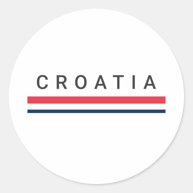 Adesivo Linhas da Croácia (Frente)