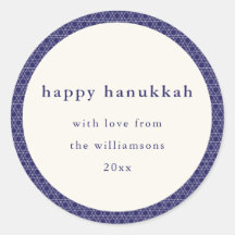 Linhas nas Estrelas do Hanukkah Modernas e Azuis E