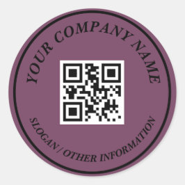 Adesivo Link do site Código QR Nome comercial