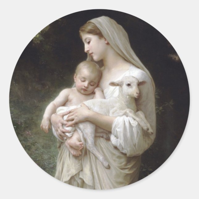Adesivo L'Innocence 1893 William - Adolphe Bouguereau (Frente)