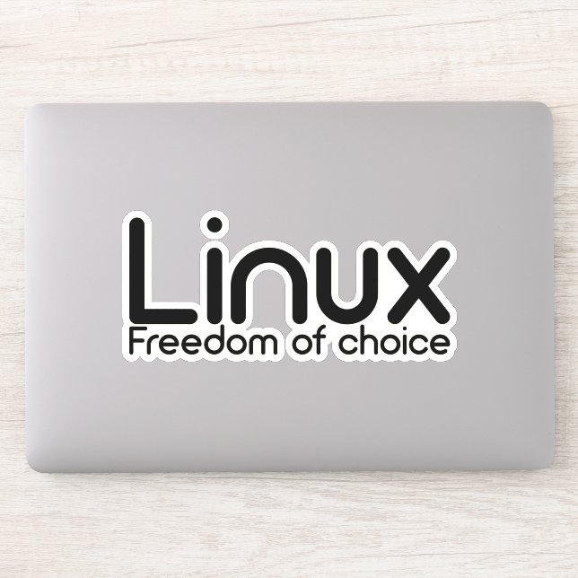 Adesivo Linux - Liberdade de escolha (Computador)