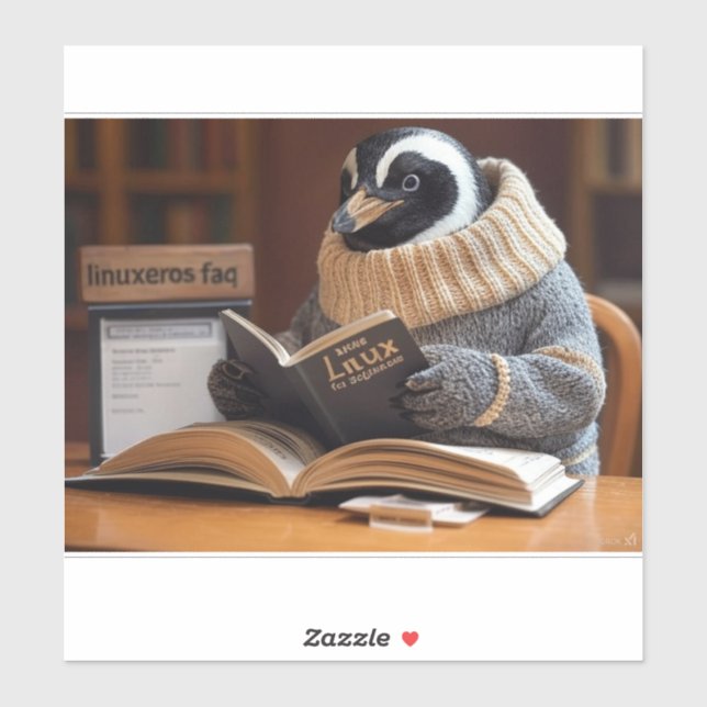 Adesivo Linuxeros FAQ (Folha)