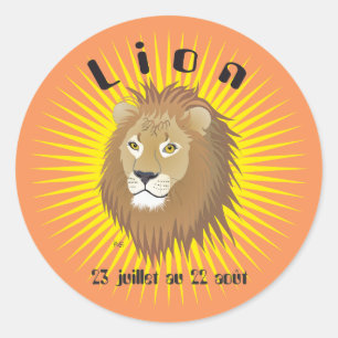 Adesivo Lion 23 juillet au 22 août Autocollants