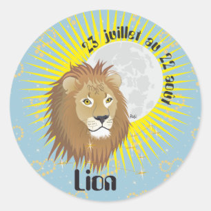 Adesivo Lion 23 juillet au 22 août Autocollants