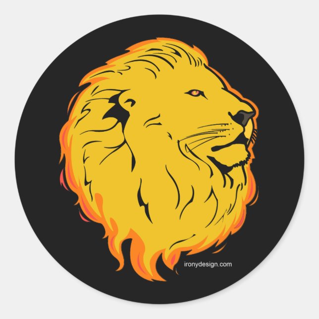 Adesivo Lion Art Design (Frente)