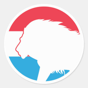 Adesivo Lion Luxembourguês Bandeira Nacional Animal