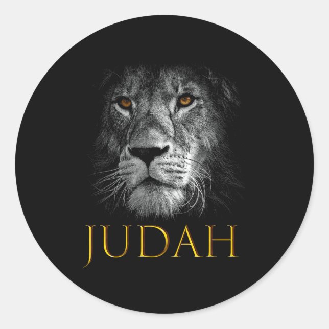 Adesivo Lion Of Judah Jesus Christian Faith Over Fear Prem (Frente)