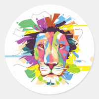 Lion pop art