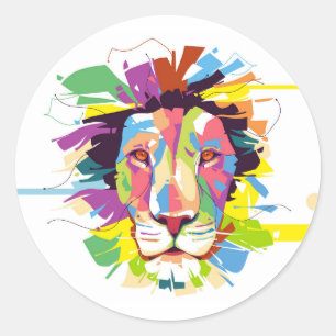 Adesivo Lion pop art