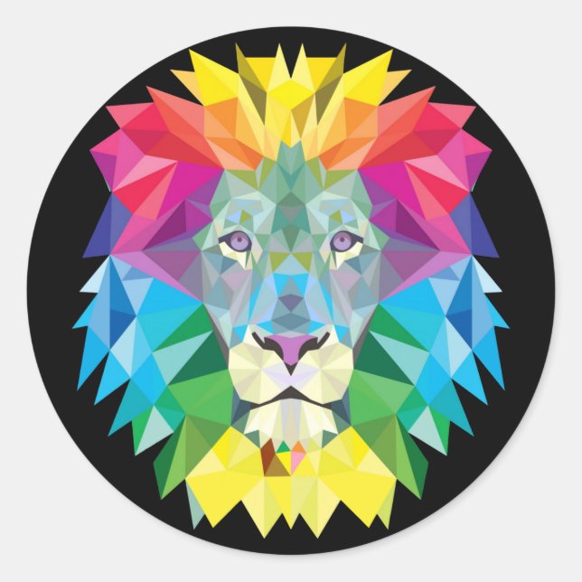 Adesivo Lion Rainbow (Frente)