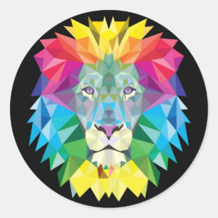 Adesivo Lion Rainbow