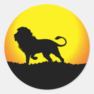 Adesivo Lion Silhouette contra o Sol