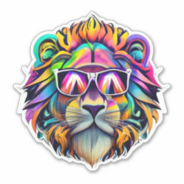 Adesivo Lion Stickers soltam a beleza selvagem