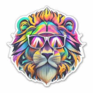 Adesivo Lion Stickers soltam a beleza selvagem
