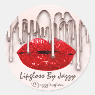 Adesivo Lipgloss By IG Rosa Red Drivers Product Cosmético