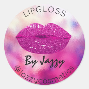 Adesivo Lipgloss By Makeup Artist Produto Rosa Promocional