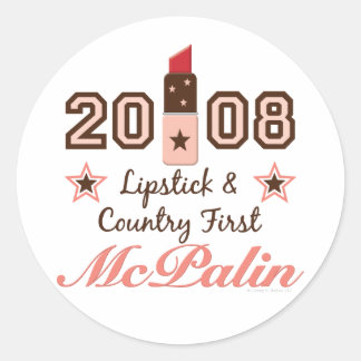 Adesivo Lipstick Country First 2008 McPalin Sticker