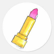 Lipstick de cor rosa a quente