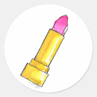 Adesivo Lipstick de cor rosa a quente