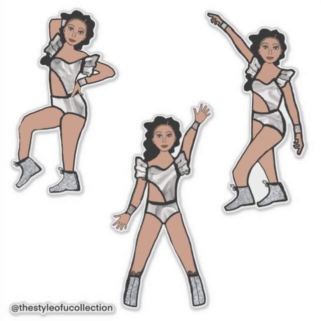 Adesivo Liquid Silver  Dancer #2 (Frente)